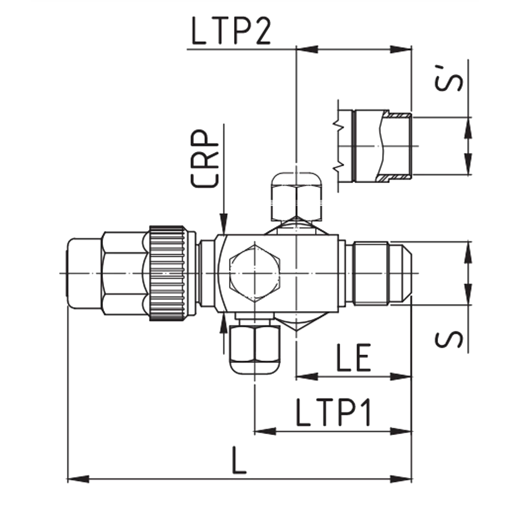 válvulas rotalock quadradas horizontais ilustrativa 1