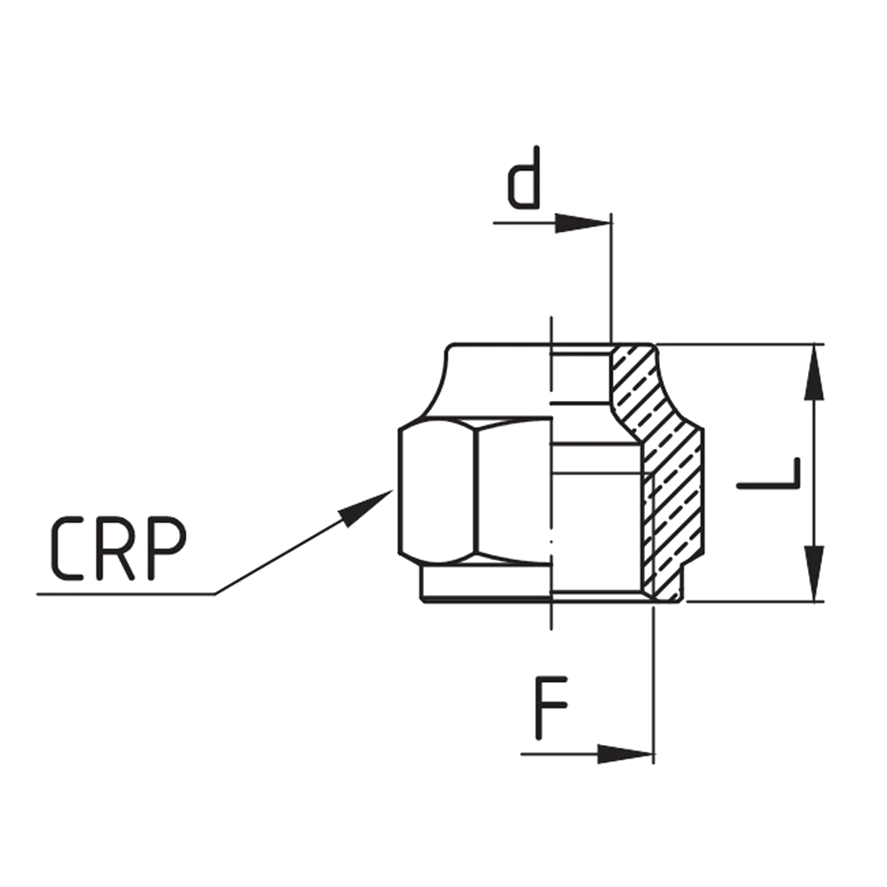 porca curta sae ilustrativa